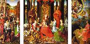 Hans Memling Triptych of St.John the Baptist and St.John the Evangelist USA oil painting artist